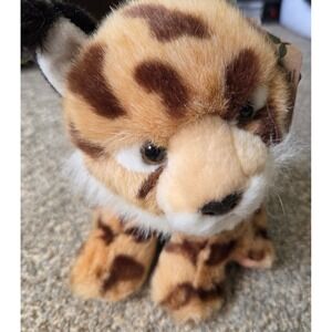 Aurora Miyoni Lynx Plush Stuffed Animal Spotted Wild Cat Tan Brown 8 Inch 26233